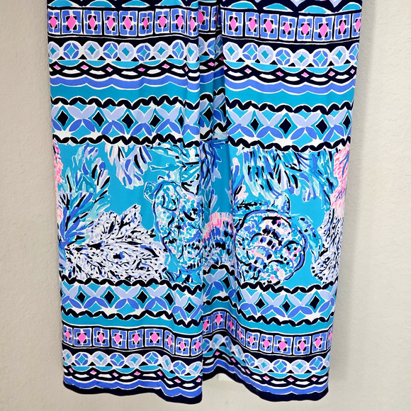 Lilly Pulitzer NWT Melli Maxi Dress Party In Paradise Size XL High Tide Navy NEW - Picture 10 of 14